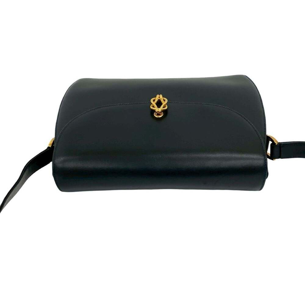 GUCCI Vintage Blue Leather Shoulder Bag - Picture 4 of 10